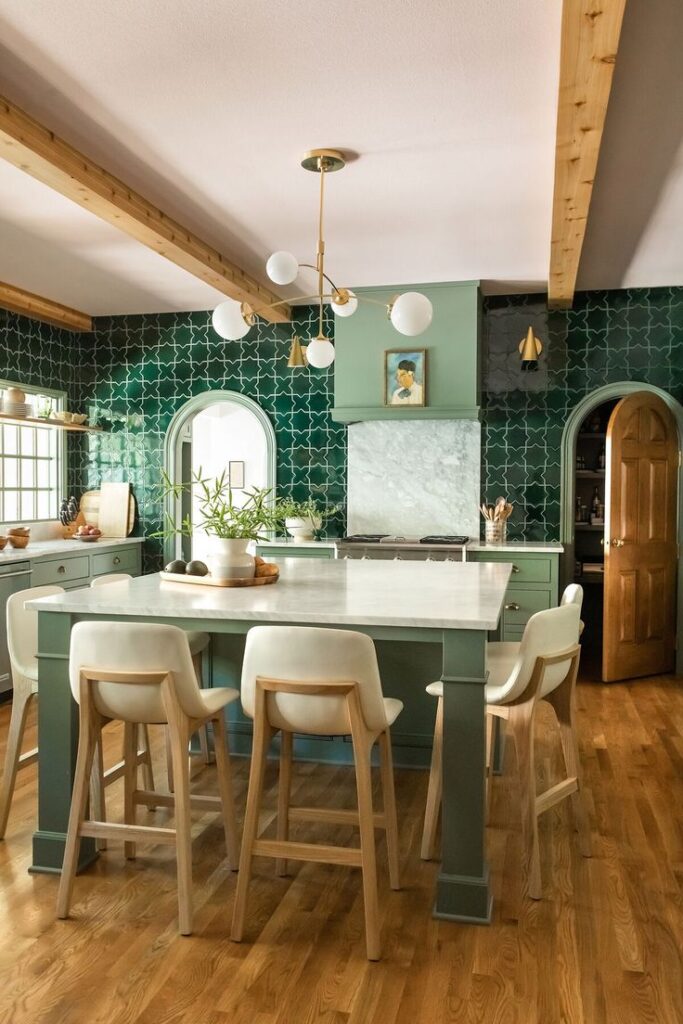 green kitchen ideas