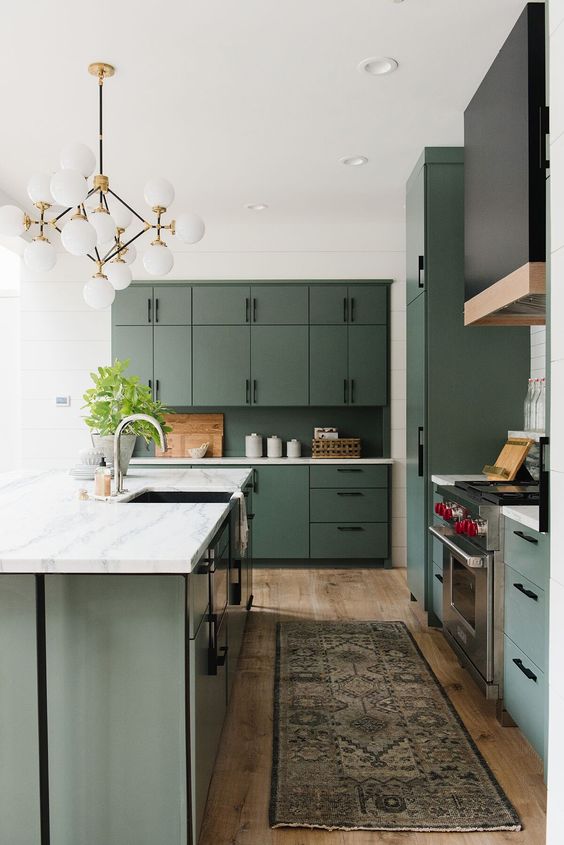 green kitchen ideas