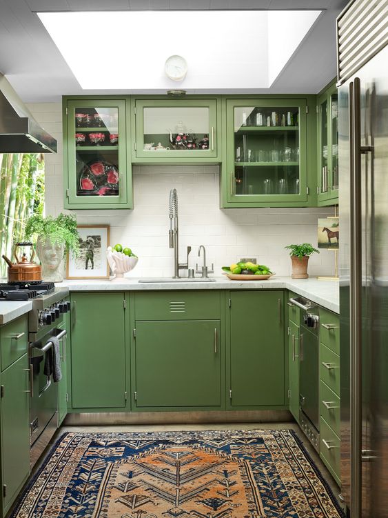 green kitchen ideas