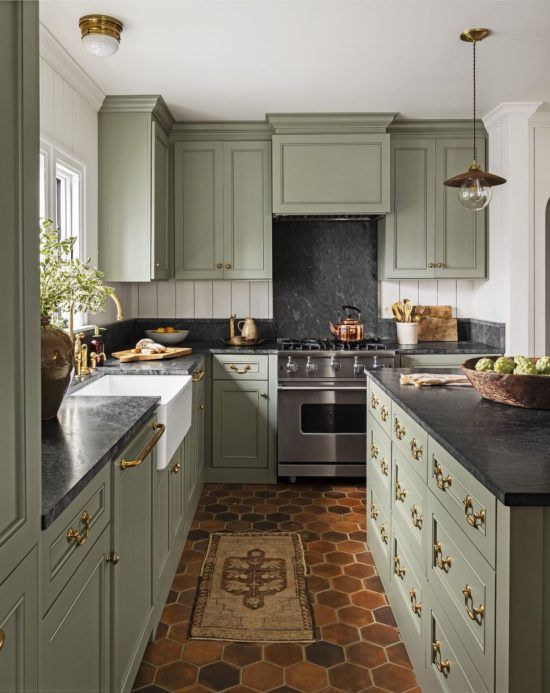 green kitchen ideas