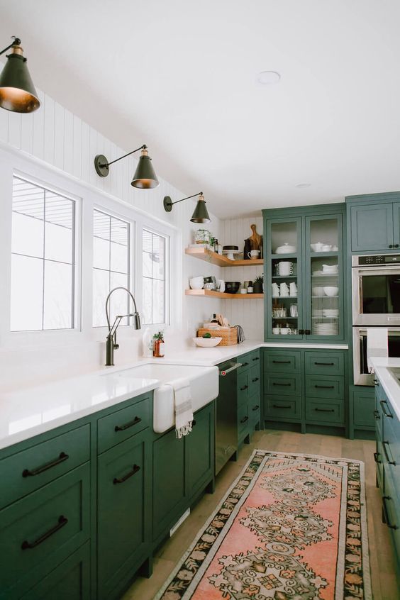 green kitchen ideas