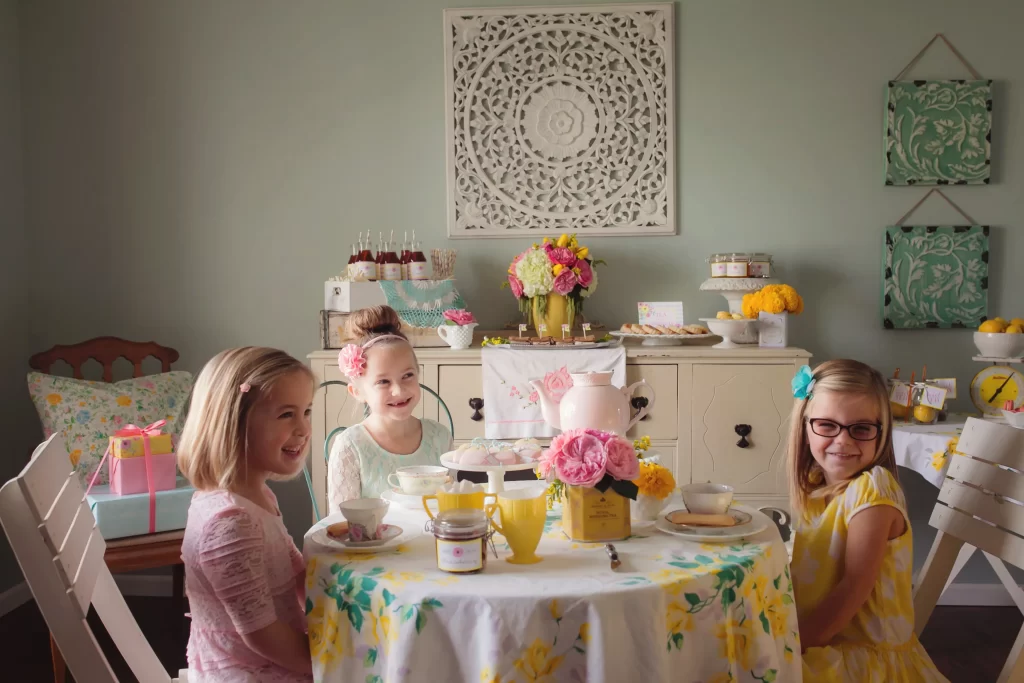 how to plan a vintage tea party for kids